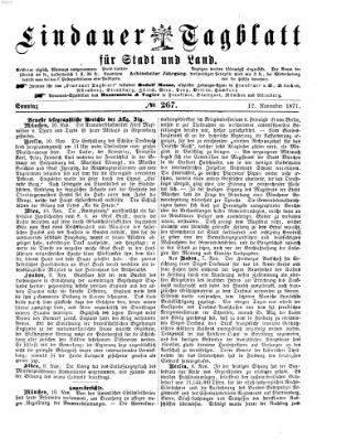 Lindauer Tagblatt für Stadt und Land Sonntag 12. November 1871