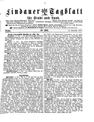 Lindauer Tagblatt für Stadt und Land Dienstag 14. November 1871