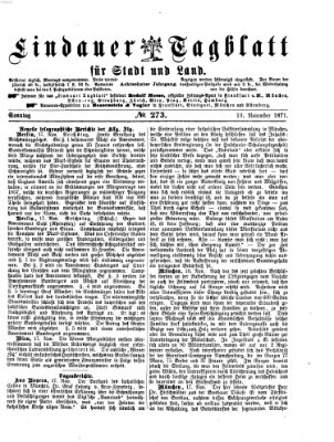 Lindauer Tagblatt für Stadt und Land Sonntag 19. November 1871