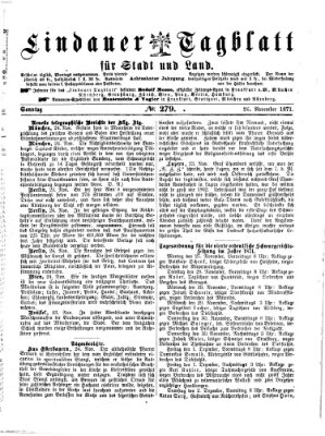 Lindauer Tagblatt für Stadt und Land Sonntag 26. November 1871