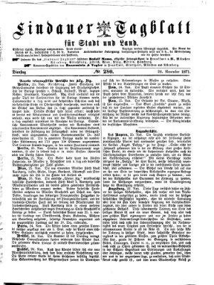 Lindauer Tagblatt für Stadt und Land Dienstag 28. November 1871