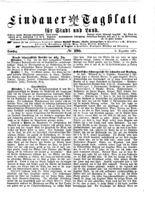 Lindauer Tagblatt für Stadt und Land Samstag 9. Dezember 1871