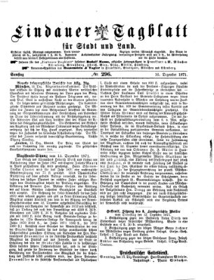 Lindauer Tagblatt für Stadt und Land Samstag 16. Dezember 1871