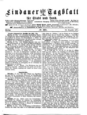 Lindauer Tagblatt für Stadt und Land Freitag 22. Dezember 1871