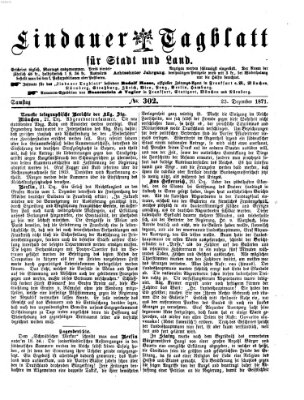 Lindauer Tagblatt für Stadt und Land Samstag 23. Dezember 1871