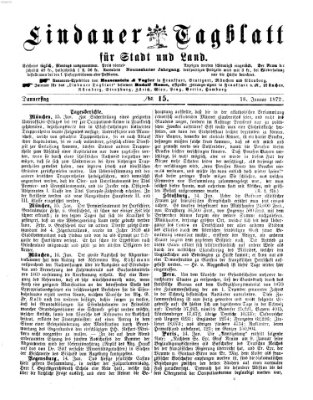 Lindauer Tagblatt für Stadt und Land Donnerstag 18. Januar 1872