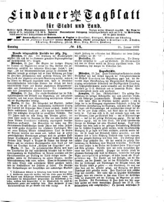 Lindauer Tagblatt für Stadt und Land Sonntag 21. Januar 1872