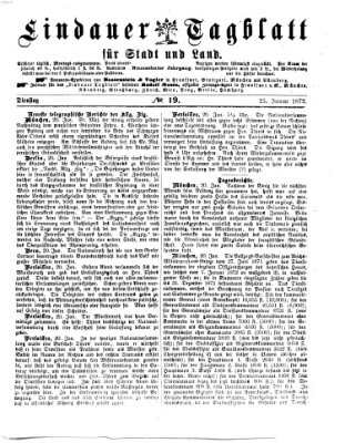 Lindauer Tagblatt für Stadt und Land Dienstag 23. Januar 1872