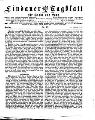 Lindauer Tagblatt für Stadt und Land Freitag 26. Januar 1872