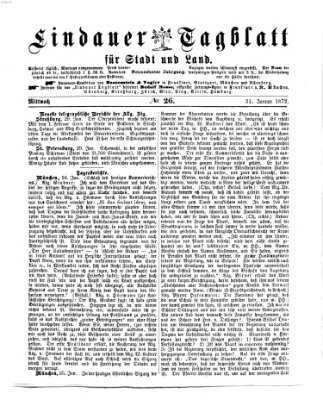 Lindauer Tagblatt für Stadt und Land Mittwoch 31. Januar 1872