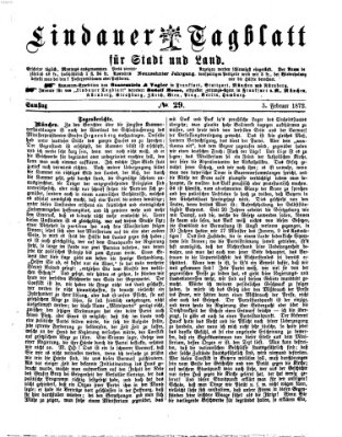 Lindauer Tagblatt für Stadt und Land Samstag 3. Februar 1872