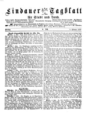 Lindauer Tagblatt für Stadt und Land Freitag 9. Februar 1872