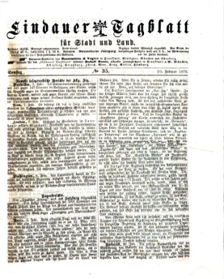 Lindauer Tagblatt für Stadt und Land Samstag 10. Februar 1872