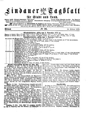 Lindauer Tagblatt für Stadt und Land Mittwoch 14. Februar 1872