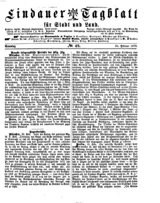 Lindauer Tagblatt für Stadt und Land Sonntag 25. Februar 1872