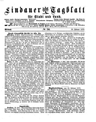 Lindauer Tagblatt für Stadt und Land Mittwoch 28. Februar 1872