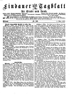 Lindauer Tagblatt für Stadt und Land Mittwoch 6. März 1872