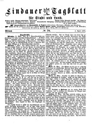 Lindauer Tagblatt für Stadt und Land Mittwoch 3. April 1872