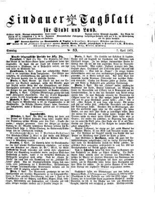 Lindauer Tagblatt für Stadt und Land Sonntag 7. April 1872