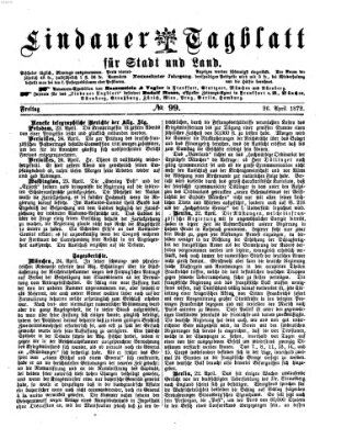 Lindauer Tagblatt für Stadt und Land Freitag 26. April 1872