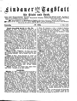 Lindauer Tagblatt für Stadt und Land Donnerstag 2. Mai 1872