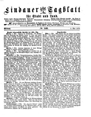 Lindauer Tagblatt für Stadt und Land Mittwoch 8. Mai 1872