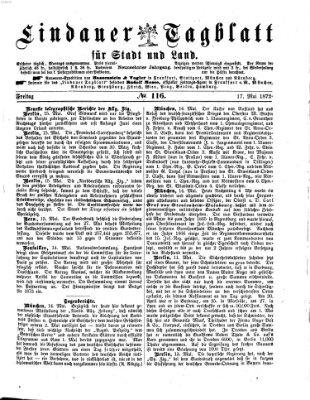 Lindauer Tagblatt für Stadt und Land Freitag 17. Mai 1872