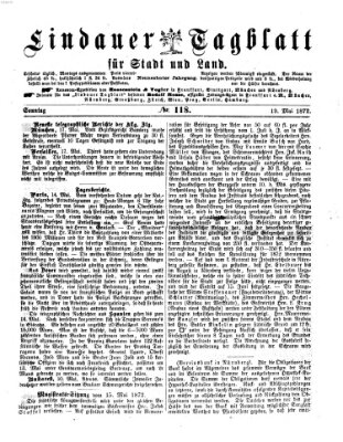 Lindauer Tagblatt für Stadt und Land Sonntag 19. Mai 1872