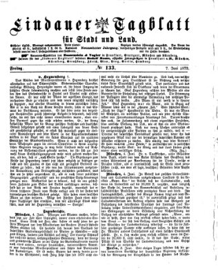 Lindauer Tagblatt für Stadt und Land Freitag 7. Juni 1872