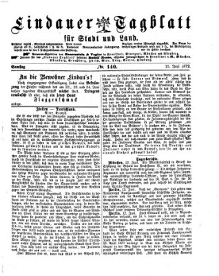 Lindauer Tagblatt für Stadt und Land Samstag 15. Juni 1872