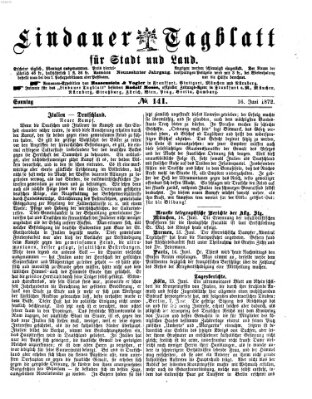 Lindauer Tagblatt für Stadt und Land Sonntag 16. Juni 1872