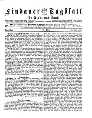 Lindauer Tagblatt für Stadt und Land Donnerstag 20. Juni 1872