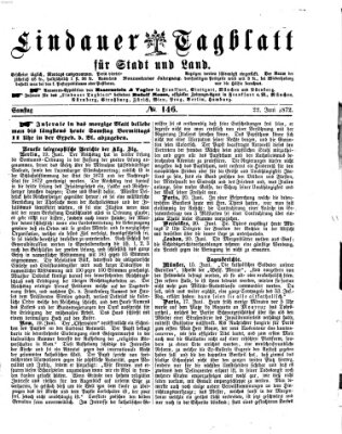 Lindauer Tagblatt für Stadt und Land Samstag 22. Juni 1872