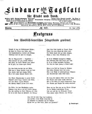 Lindauer Tagblatt für Stadt und Land Sonntag 23. Juni 1872