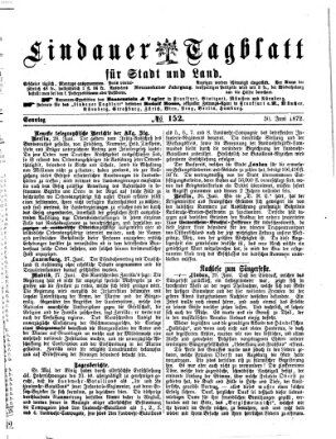 Lindauer Tagblatt für Stadt und Land Sonntag 30. Juni 1872