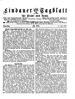 Lindauer Tagblatt für Stadt und Land Donnerstag 11. Juli 1872