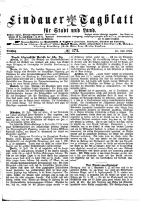 Lindauer Tagblatt für Stadt und Land Dienstag 23. Juli 1872