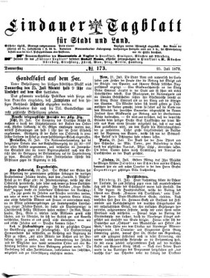 Lindauer Tagblatt für Stadt und Land Donnerstag 25. Juli 1872