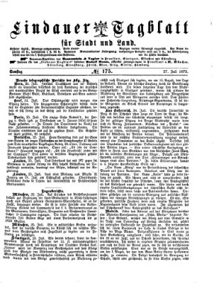 Lindauer Tagblatt für Stadt und Land Samstag 27. Juli 1872