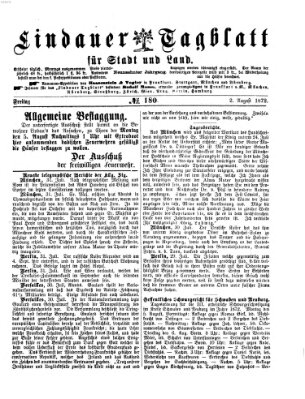 Lindauer Tagblatt für Stadt und Land Freitag 2. August 1872