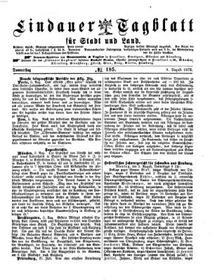 Lindauer Tagblatt für Stadt und Land Donnerstag 8. August 1872