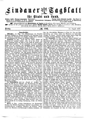 Lindauer Tagblatt für Stadt und Land Freitag 16. August 1872