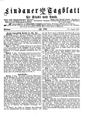 Lindauer Tagblatt für Stadt und Land Mittwoch 21. August 1872