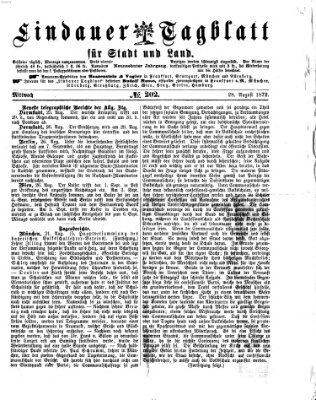 Lindauer Tagblatt für Stadt und Land Mittwoch 28. August 1872