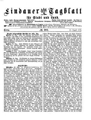 Lindauer Tagblatt für Stadt und Land Freitag 30. August 1872