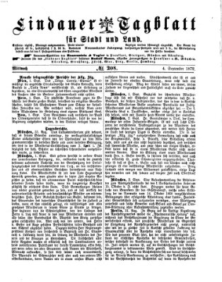 Lindauer Tagblatt für Stadt und Land Mittwoch 4. September 1872