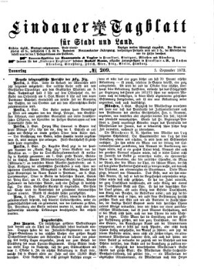 Lindauer Tagblatt für Stadt und Land Donnerstag 5. September 1872