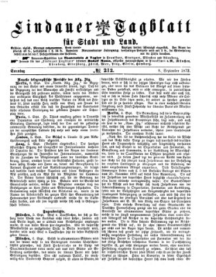 Lindauer Tagblatt für Stadt und Land Sonntag 8. September 1872