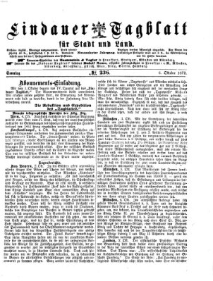 Lindauer Tagblatt für Stadt und Land Sonntag 6. Oktober 1872