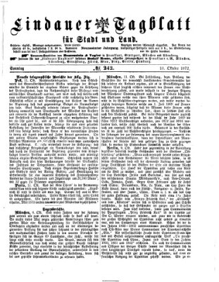 Lindauer Tagblatt für Stadt und Land Sonntag 13. Oktober 1872